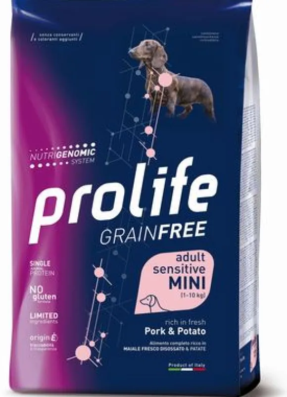Prolife Grain Free Cane Adult Sensitive Mini Maiale e Patate
