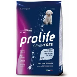 Prolife Grain Free Cane Puppy Sensitive Medium/Large Sogliola e Patate