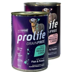 Prolife Grain Free Sensitive Dog Adult Medium/Large 400 gr