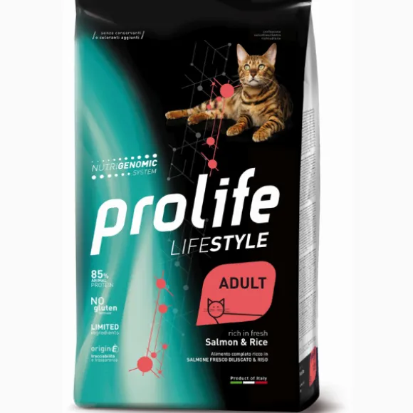 Prolife Lifestyle Gatto Adult Salmone e Riso