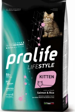 Prolife Lifestyle Gatto Kitten Salmone e Riso