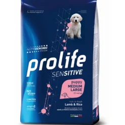 Prolife Sensitive Cane Puppy Medium/Large Agnello e Riso