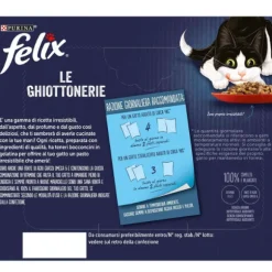 Purina Felix Le Ghiottonerie Selezioni Deliziose Multipack 24x85 gr