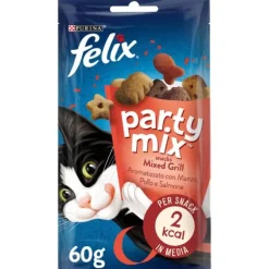 Purina Felix Party Mix Mixed Grill - manzo, pollo e salmone