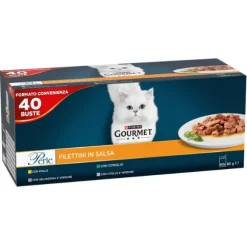 Purina Gourmet Perle selezionate Filettini in salsa multipack 40x85 gr