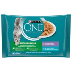 Purina One Indoor Cat Adult filettini in salsa multipack 4x85 gr