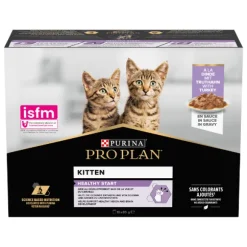 Purina Pro Plan Kitten Healthy Start Umido Gatti in Salsa Tacchino Multipack 10x85g