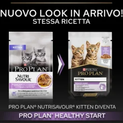 Purina Pro Plan Kitten Healthy Start Umido Gatti in Salsa Tacchino Multipack 10x85g