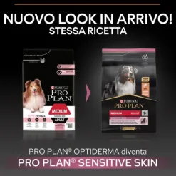 Purina Pro Plan Sensitive Skin Medium Adult Crocchette per Cane Salmone