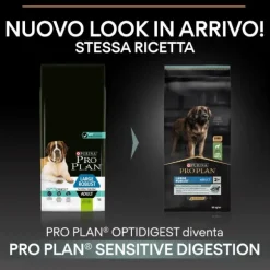 Purina Pro Plan Sensitive Digestion Large Robust Adult Crocchette Cane Agnello