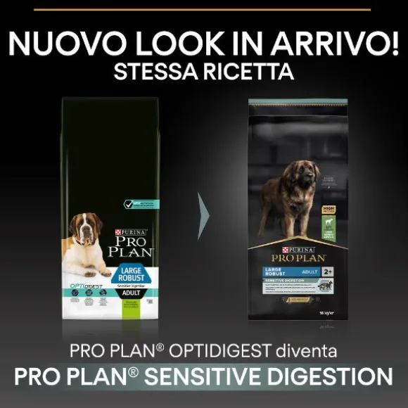 Purina Pro Plan Sensitive Digestion Large Robust Adult Crocchette Cane Agnello