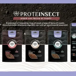 Record ProteInsect snack con farina d'insetti