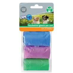 Sacchetti igienici di ricambio colorati PetUp