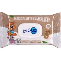 Salviette igieniche Bio Sensitive per cuccioli PetUp