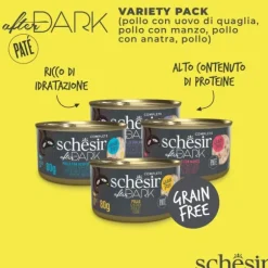 Schesir After Dark Cat Paté Variety Pack 12x80 gr