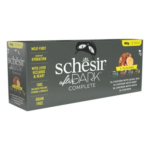 Schesir After Dark Cat Variety Pack Filetti in brodo 12x80 gr