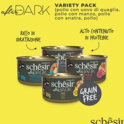 Schesir After Dark Cat Variety Pack Filetti in brodo 12x80 gr