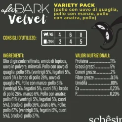 Schesir After Dark Cat Velvet Mousse Variety pack 12x80 gr
