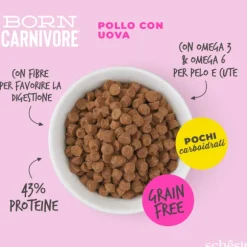 Schesir Born Carnivore Baby Grain Free High Protein Pollo con uovo
