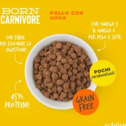 Schesir Born Carnivore Grain Free High Protein Pollo con uovo