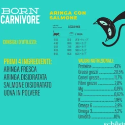 Schesir Born Carnivore Grain Free High Protein Aringa con salmone