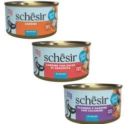 Schesir Sardine Filetti in salsa Cat Adult Grain Free 70 gr