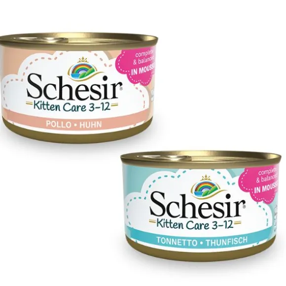 Schesir umido per gatti Kitten Care Mousse lattina 85 gr