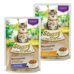 Stuzzy Cat Bocconcini Sterilized cotti al vapore 85 gr