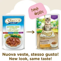 Stuzzy Cat Bocconcini Sterilized cotti al vapore 85 gr