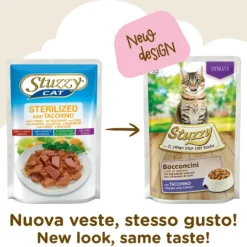 Stuzzy Cat Bocconcini Sterilized cotti al vapore 85 gr