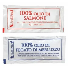 Unipro Olio di pesce Integratore alimentare per cani e gatti