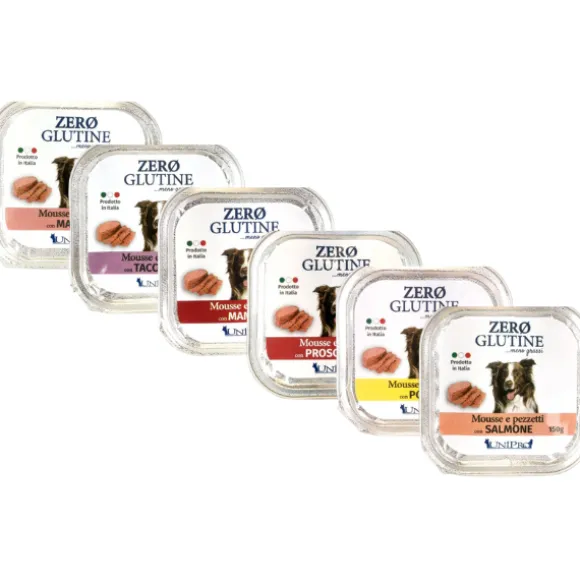 Unipro Zero glutine Mousse e pezzetti Dog Adult 150 gr