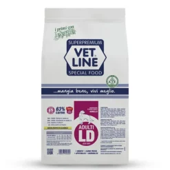 Vet Line Secco Cane Adult Less Dry Agnello