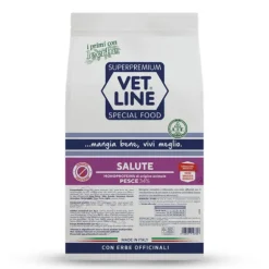 Vet Line Secco Monoproteico Cane Salute Pesce