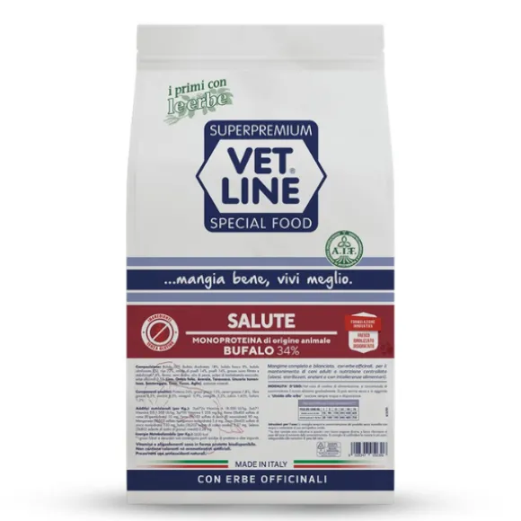Vet Line Secco Monoproteico Cane Salute Bufalo