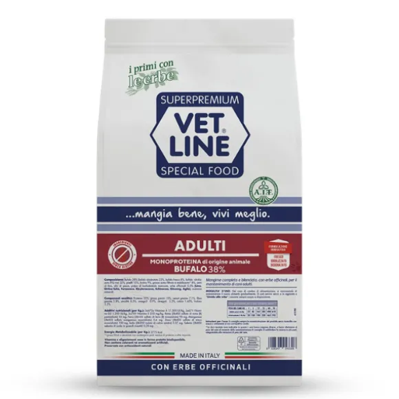 Vet Line Secco Monoproteico Cane Adult Bufalo