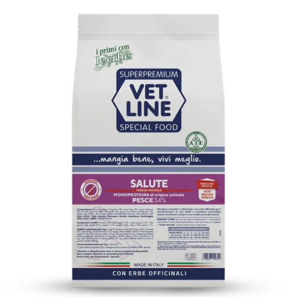 Vet Line Secco Monoproteico Cane Salute Taglia Piccola Pesce