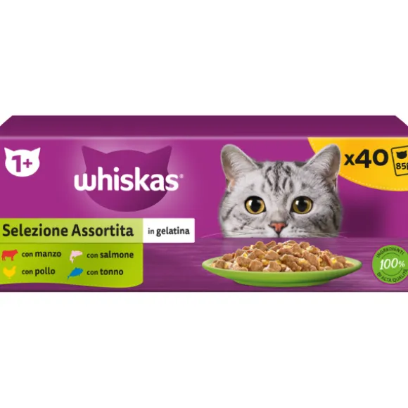 Whiskas Selezione assortita Multipack 40 pezzi da 85 gr